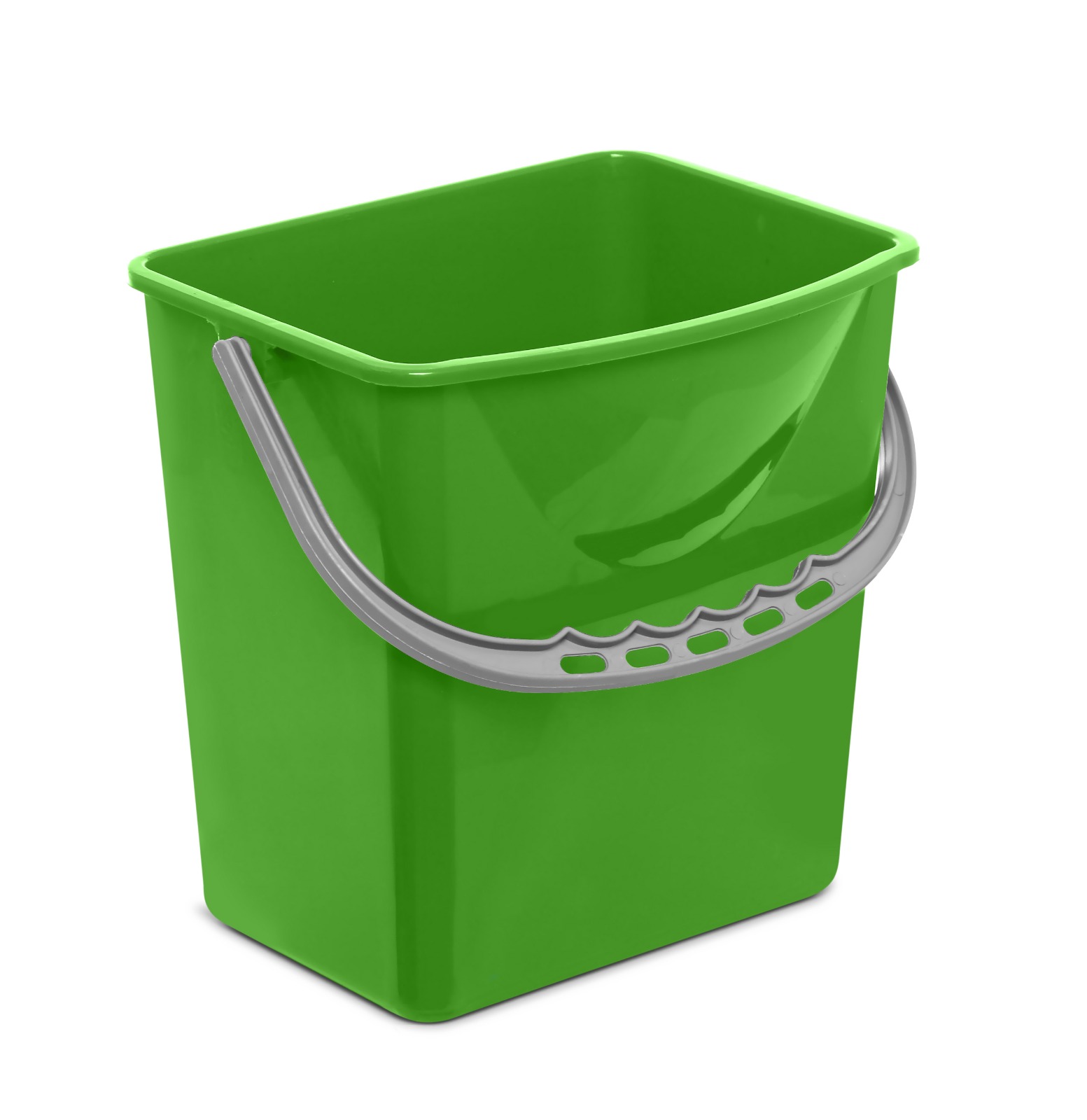 Galeata pentru carucior de curatenie profesional  culoare verde  6L
